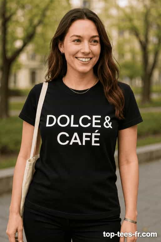 T-shirt humoristique Dolce et Café