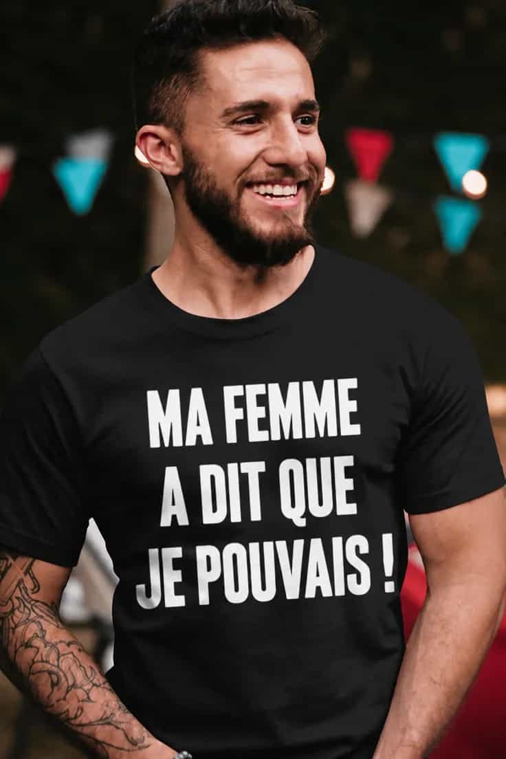 T-shirt humoristique Femme a dit oui - MA FEMME