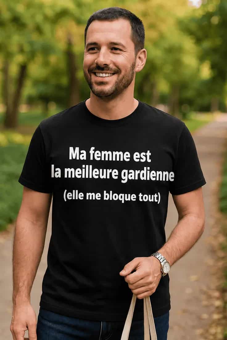 T-shirt humoristique Femme gardienne de but