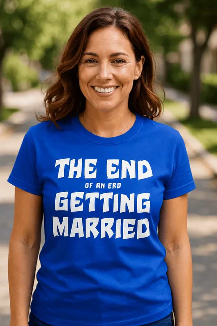 T-shirt humoristique Fin d'une époque mariage