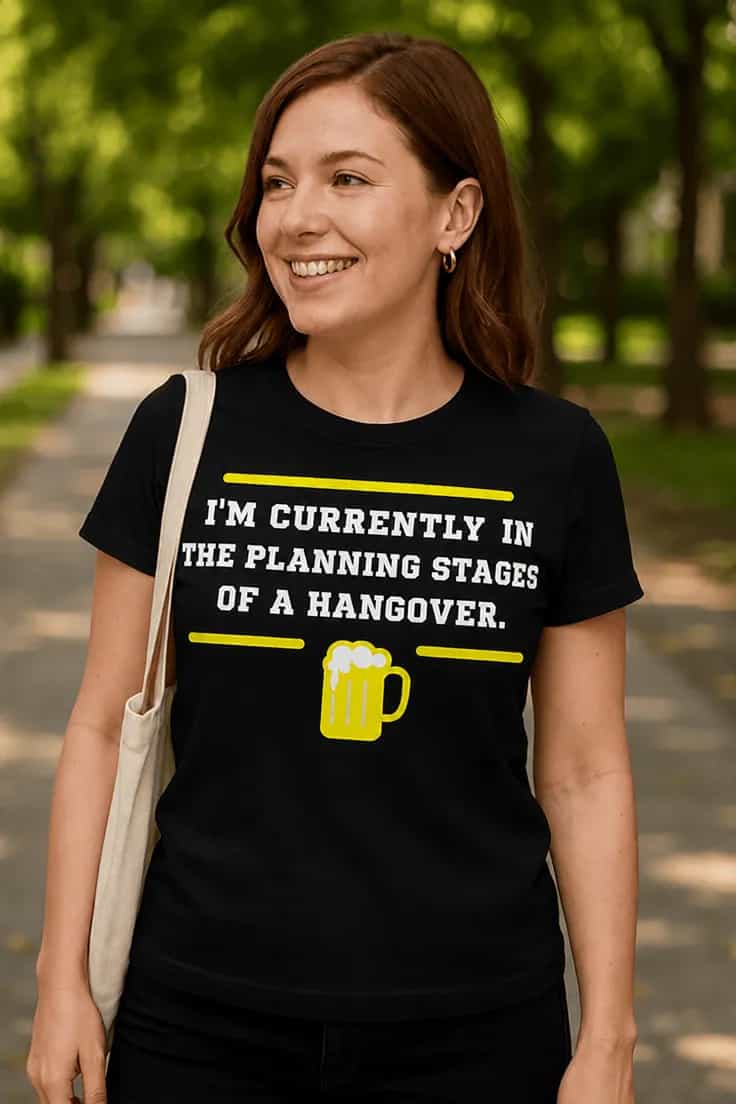 T-shirt humoristique Gueule de bois prévue - I'M C
