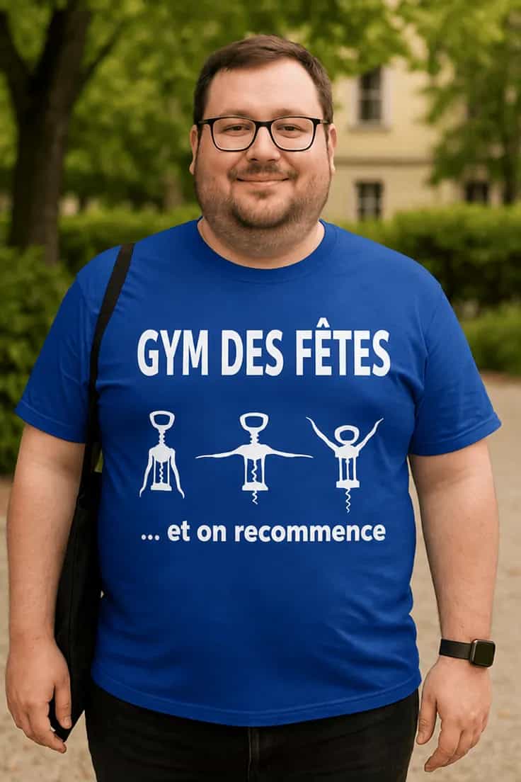 T-shirt humoristique Gym des fêtes - GYM DES FÊTES