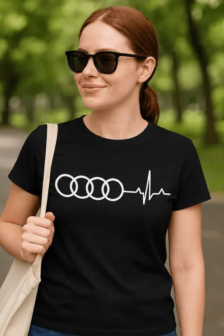 T-shirt humoristique I love avec marque de voiture au choix
