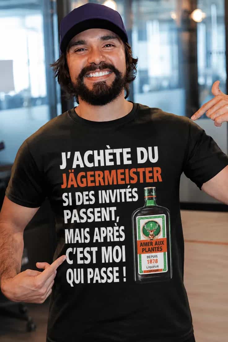 T-shirt humoristique Jägermeister pour les invités