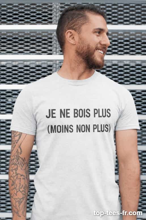 T-shirt humoristique je ne bois plus