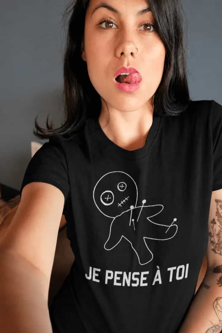T-shirt humoristique Je pense à toi | JE PENSE À TOI