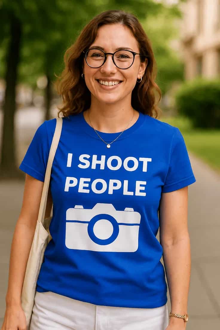 T-shirt humoristique Je shoote les gens - I SHOOT PEOPLE