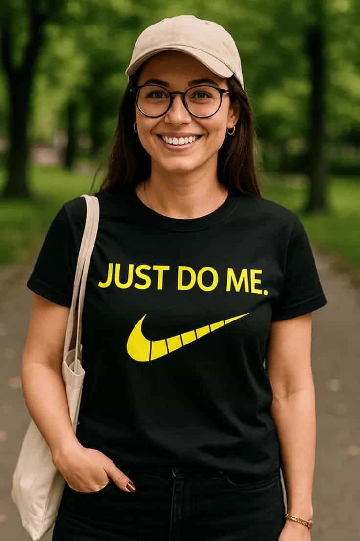 T-shirt humoristique Just do me sourire JUST DO ME..