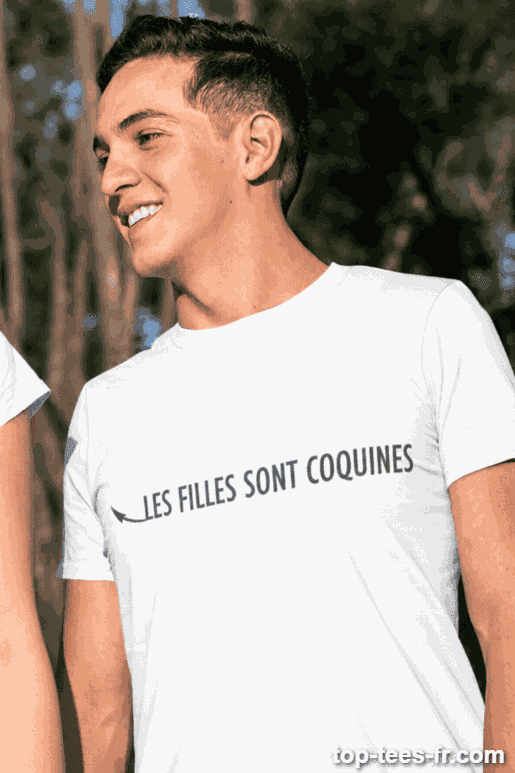 T-shirt humoristique les filles sont coquines