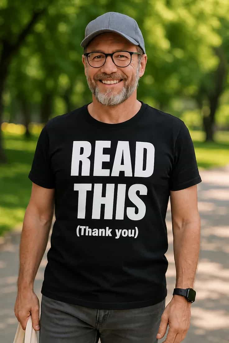 T-shirt humoristique Lis ceci merci - READ THIS