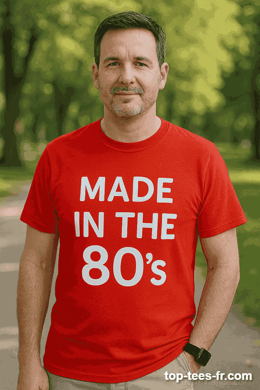T-shirt humoristique made in the 80s