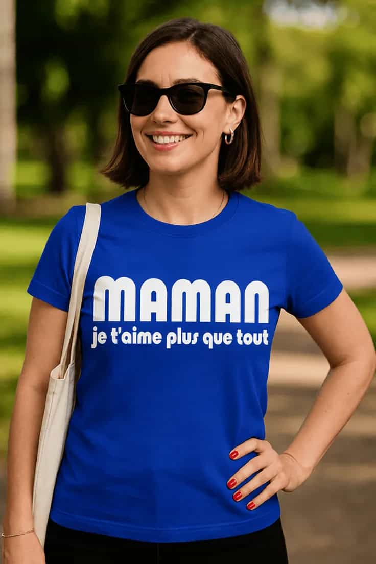T-shirt humoristique Maman amour fête des mères