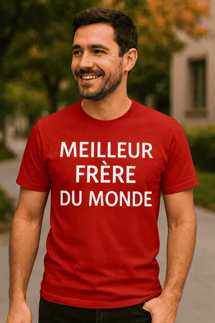 T-shirt humoristique Meilleur frère du monde