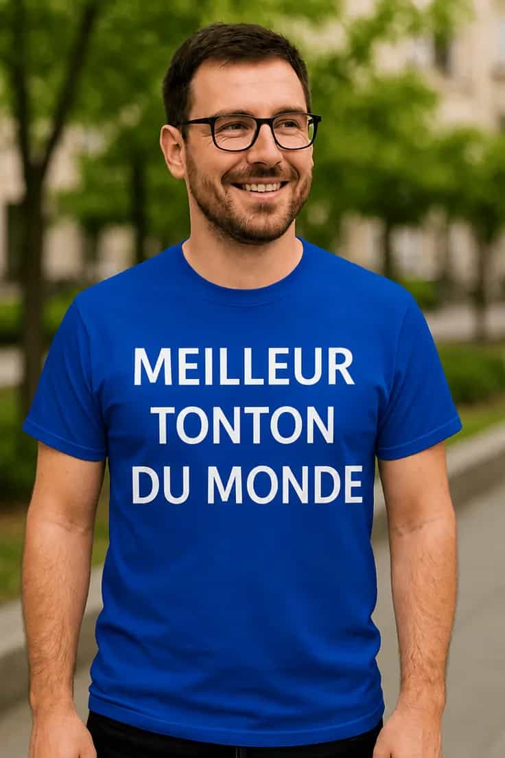T-shirt humoristique Meilleur tonton du monde