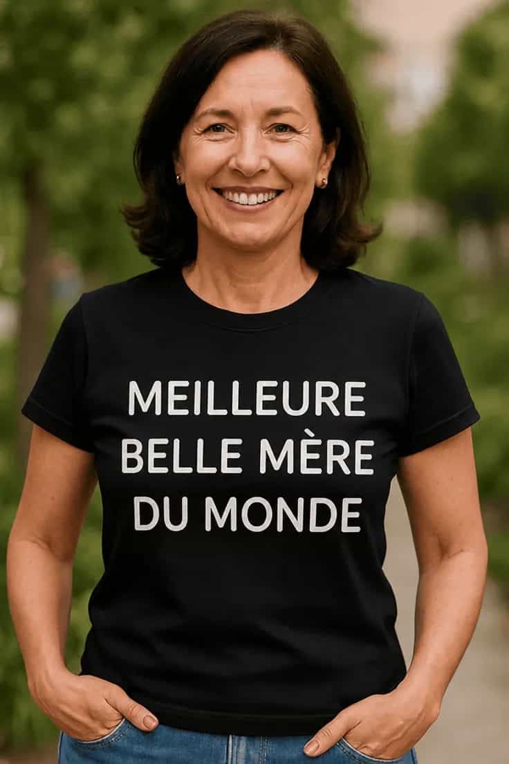 T-shirt humoristique Meilleure belle mère du monde