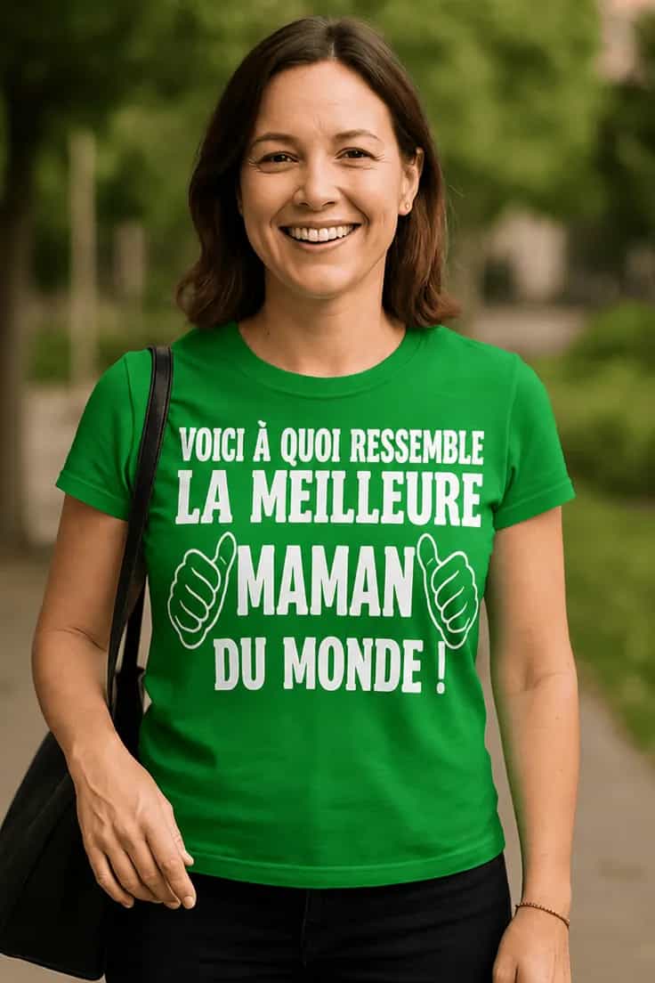 T-shirt humoristique maman qui gère tout