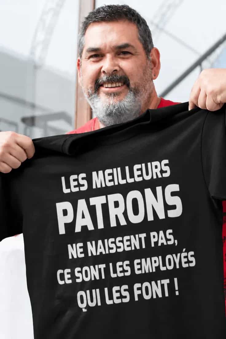 T-shirt humoristique Meilleurs patrons employés