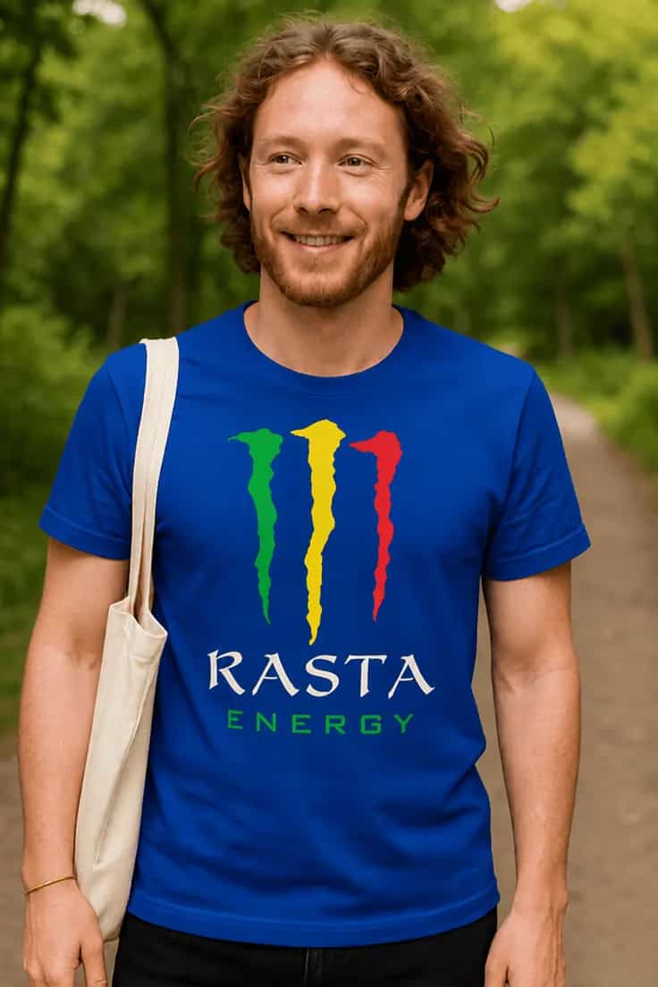 T-shirt humoristique Énergie rasta RASTA ENERGY