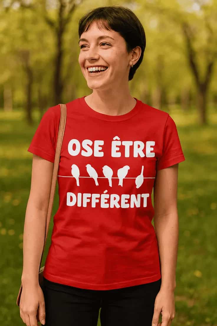 T-shirt humoristique Ose être différent