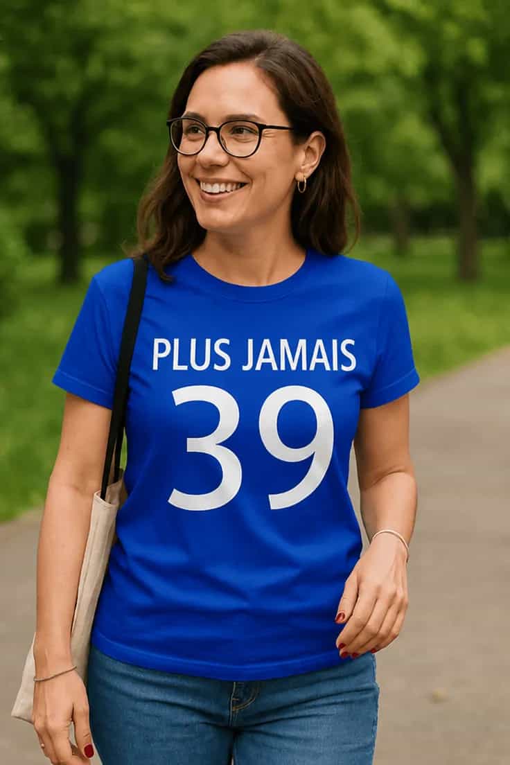 T-shirt humoristique Plus jamais 39