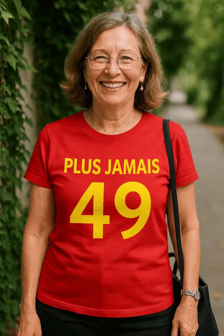 T-shirt humoristique Plus jamais 49