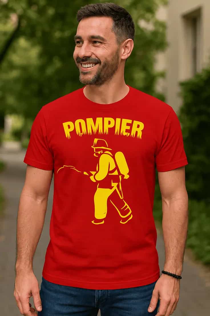 T-shirt humoristique Pompier
