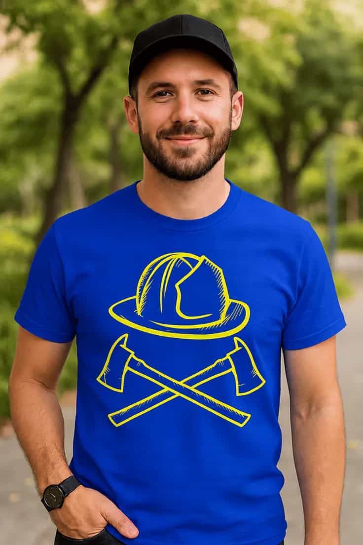 T-shirt humoristique Pompiers fiers
