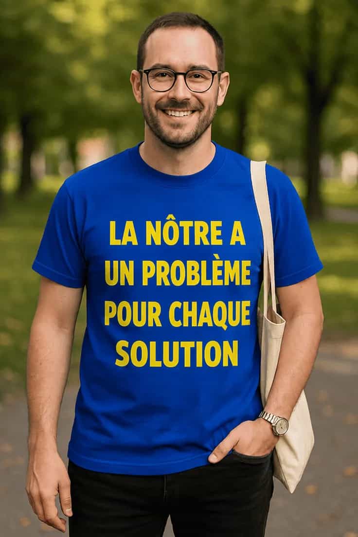 T-shirt humoristique Problème pour chaque solution