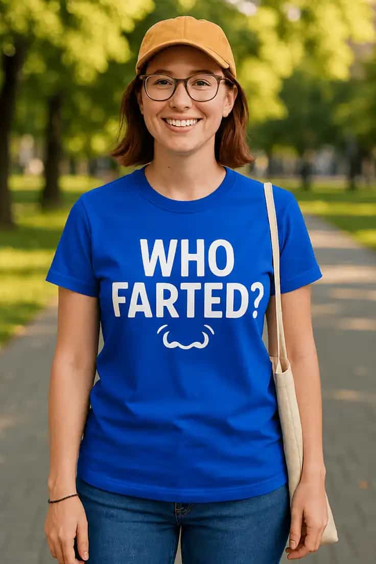 T-shirt humoristique Qui a pété