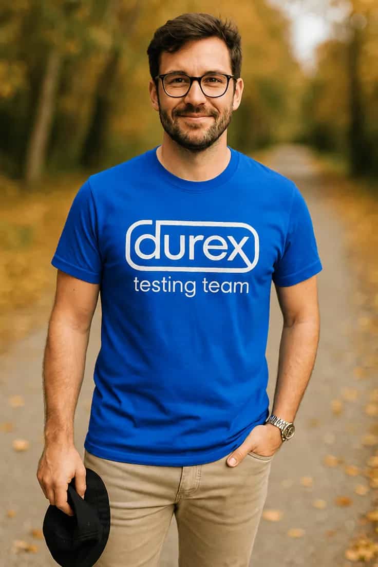 T-shirt humoristique Équipe de test Durex
