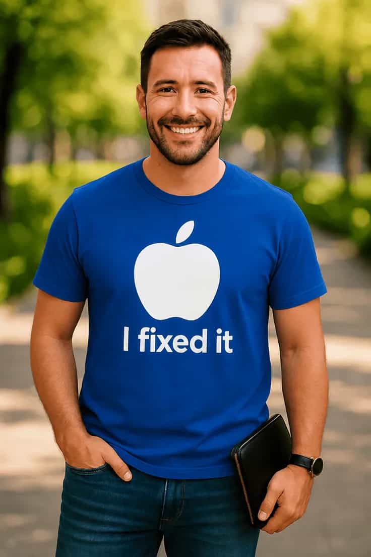 T-shirt humoristique Réparation réussie - I fixed it