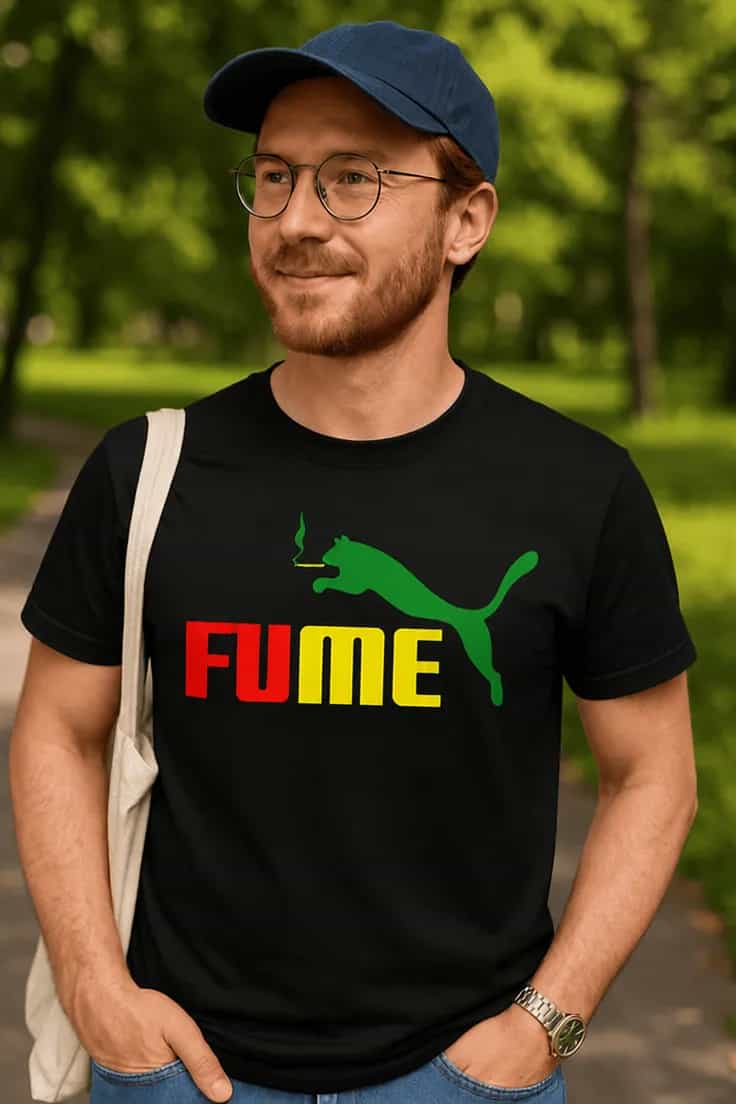 T-shirt humoristique Rasta fume - FUME