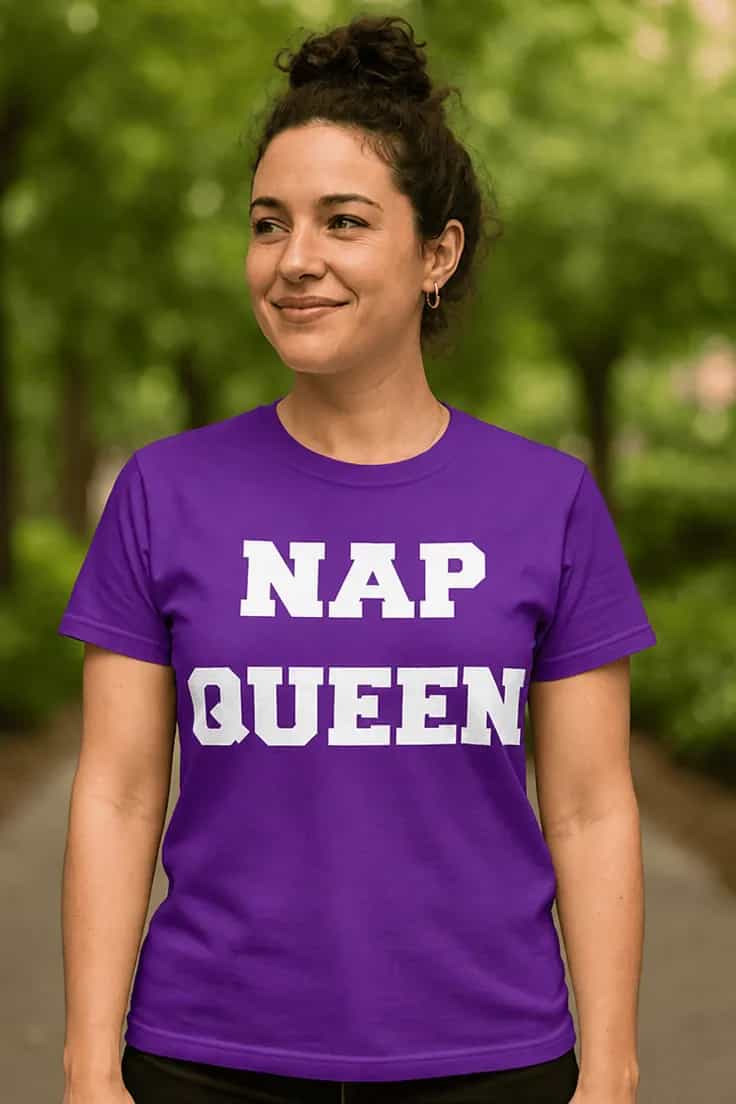 T-shirt humoristique Reine de la sieste - NAP QUEEN