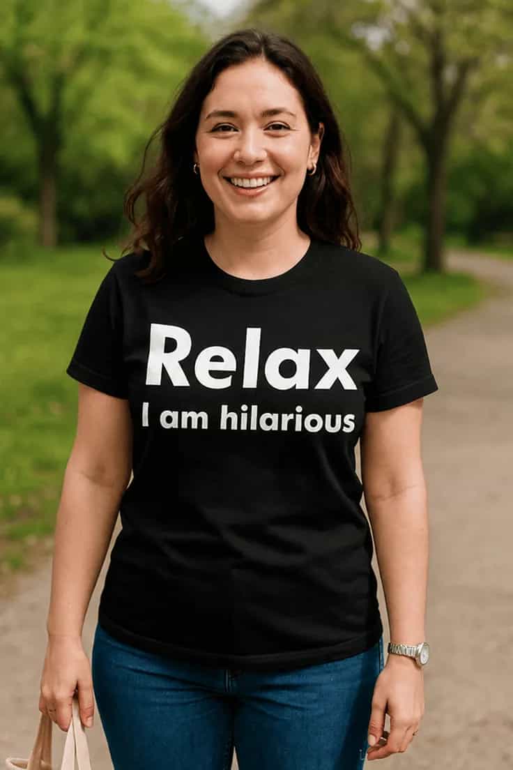 T-shirt humoristique Relax je suis hilarant