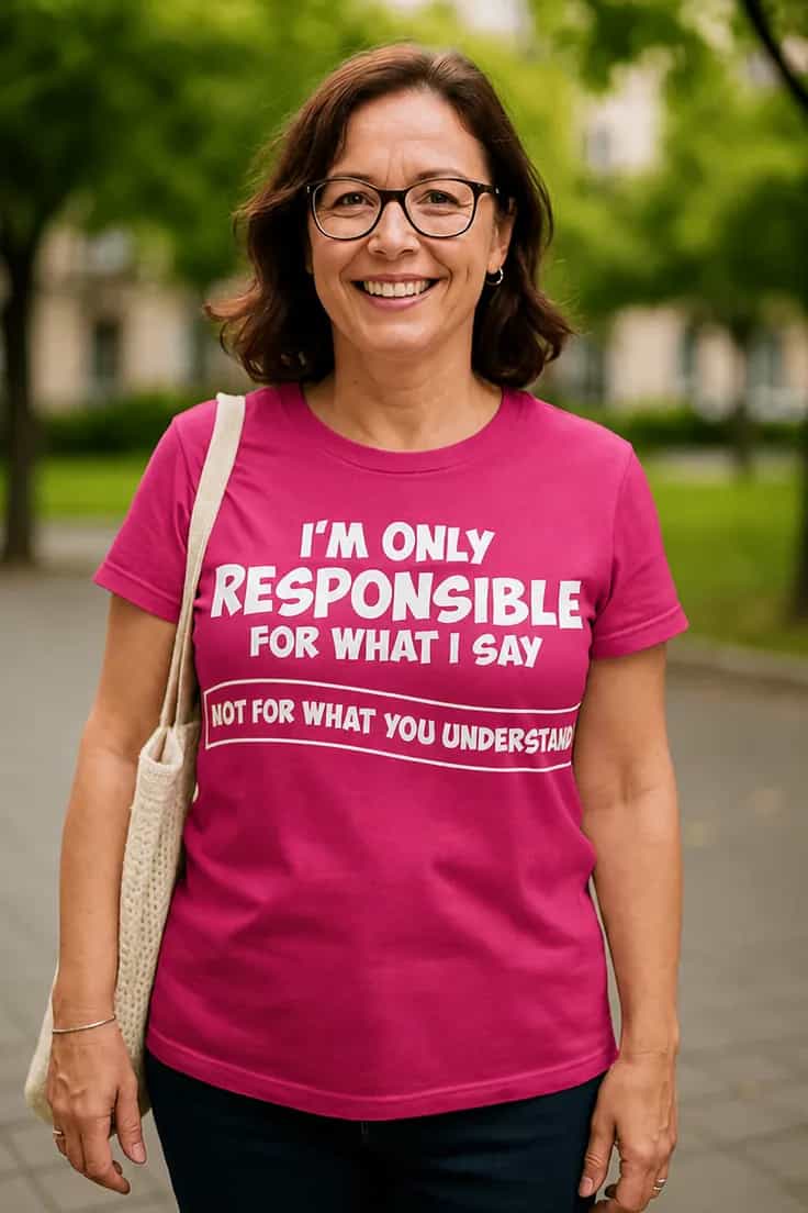 T-shirt humoristique Responsable de mes mots