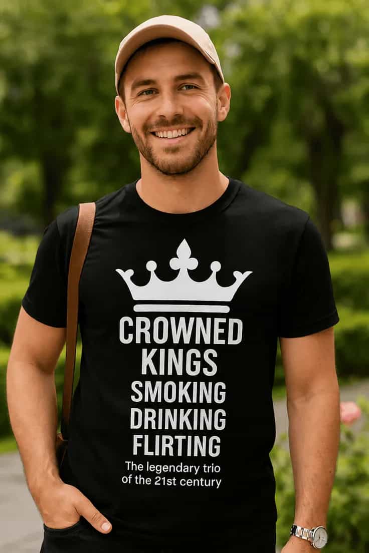 T-shirt humoristique Rois légendaires du siècle