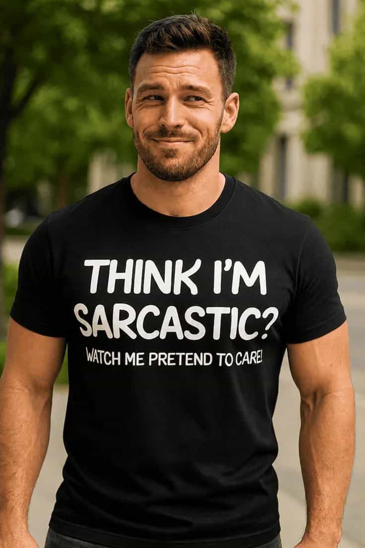 T-shirt humoristique Sarcasme et fausse compassion
