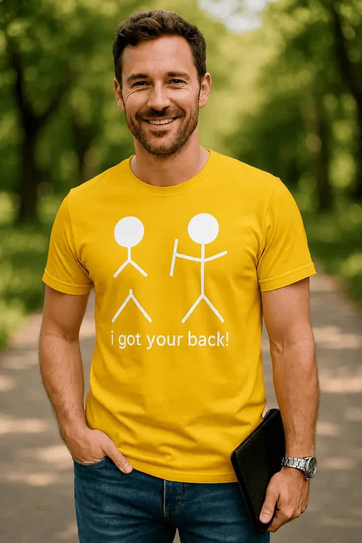 T-shirt humoristique Soutien entre amis