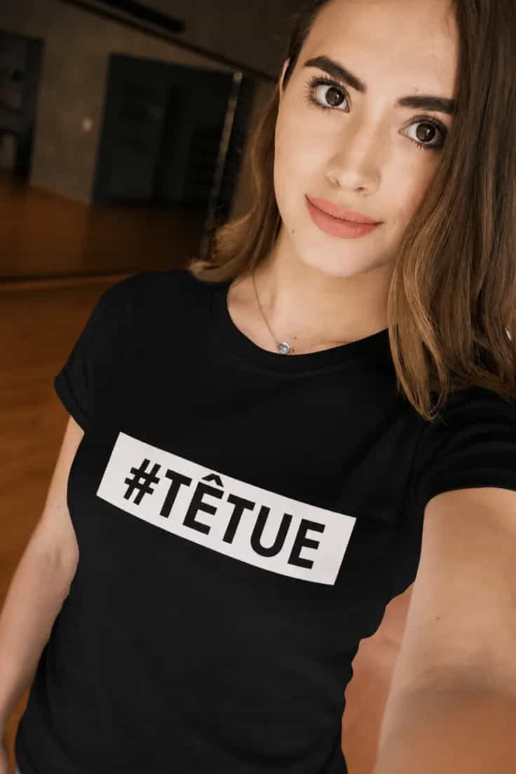 T-shirt humoristique Têtue #TÊTUE