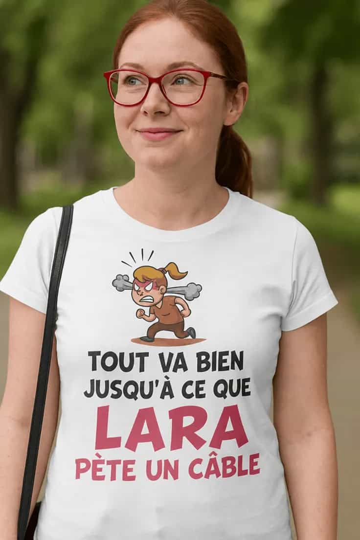 T-shirt humoristique prénom personnalisé | Tout va bien