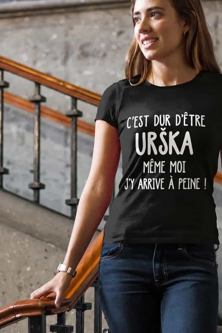 T-shirt humoristique Être soi avec prénom personnalisé