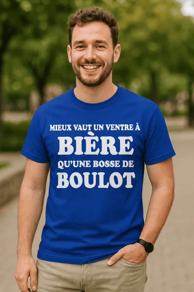T-shirt humoristique Ventre à bière - MIEUX VAUT U
