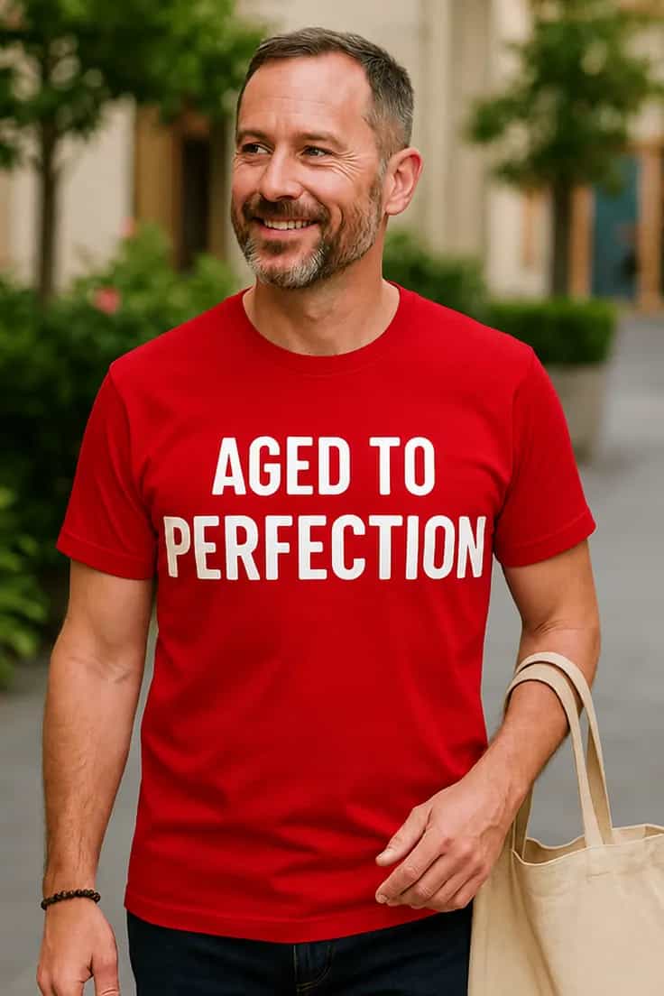T-shirt humoristique Vieilli à la perfection