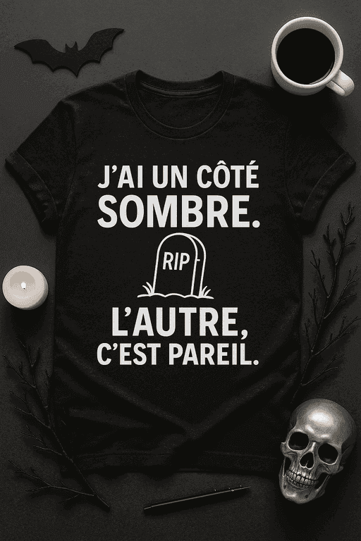 T-shirt Humour - J’ai un côté sombre