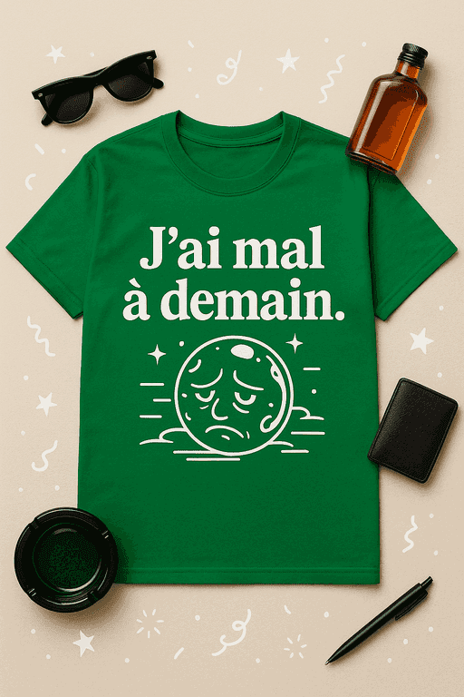 T-shirt J'ai mal à demain