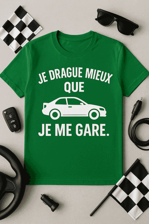 T-shirt Je drague mieux que je me gare