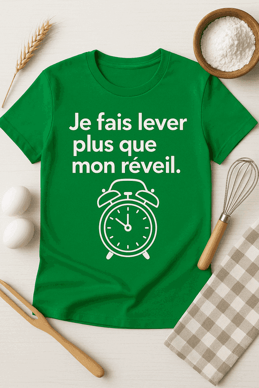 T-shirt Je fais lever plus que mon réveil