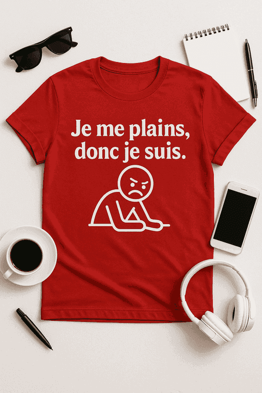 T-shirt Je me plains, donc je suis