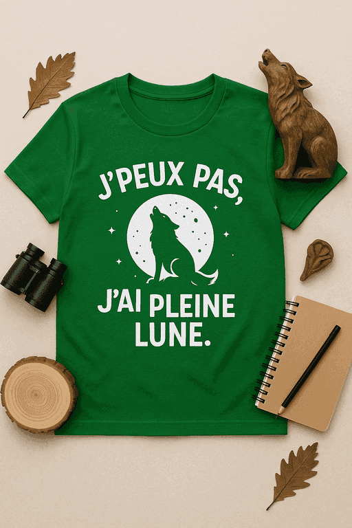 T-shirt J'peux pas, j'ai pleine lune