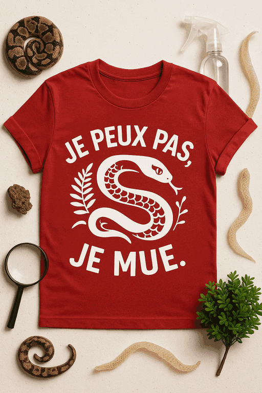 T-shirt Je peux pas, je mue